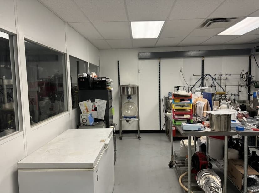 BSD Labs extraction process floor with chillers and vessels — Waseca MN — Waseca MN cannabis extraction facility