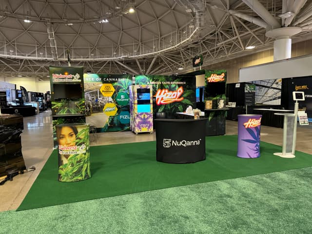 Waseca MN cannabis extraction facility — BSD Labs brand booth