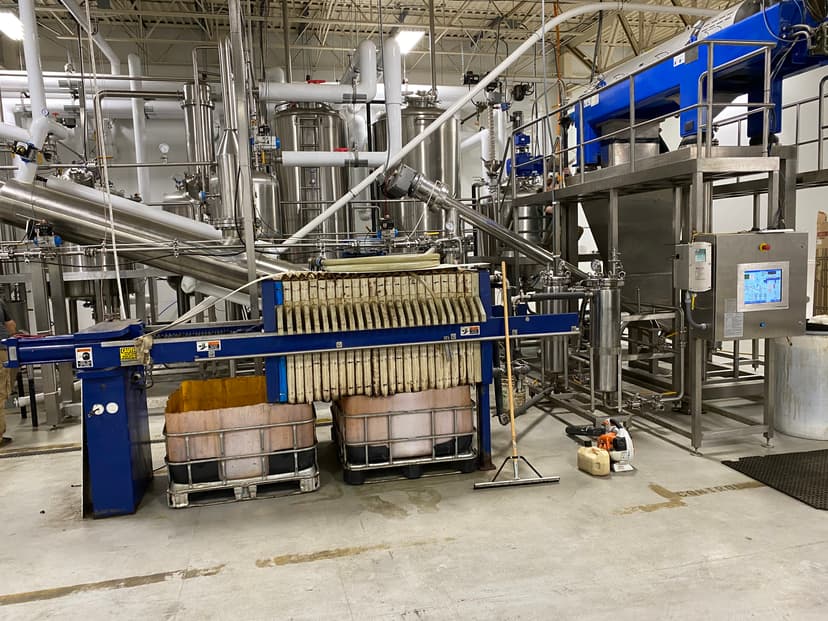 BSD Labs filter press — cannabis extraction filtration — Waseca MN cannabis extraction facility