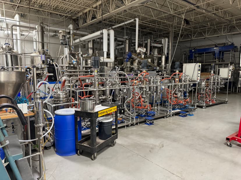 BSD Labs triple-stage wipe film distillation — Waseca MN cannabis extraction facility