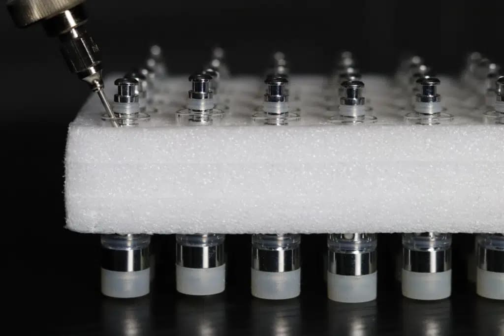 Automated vape cartridge filling machine — cannabis vape manufacturing Minnesota